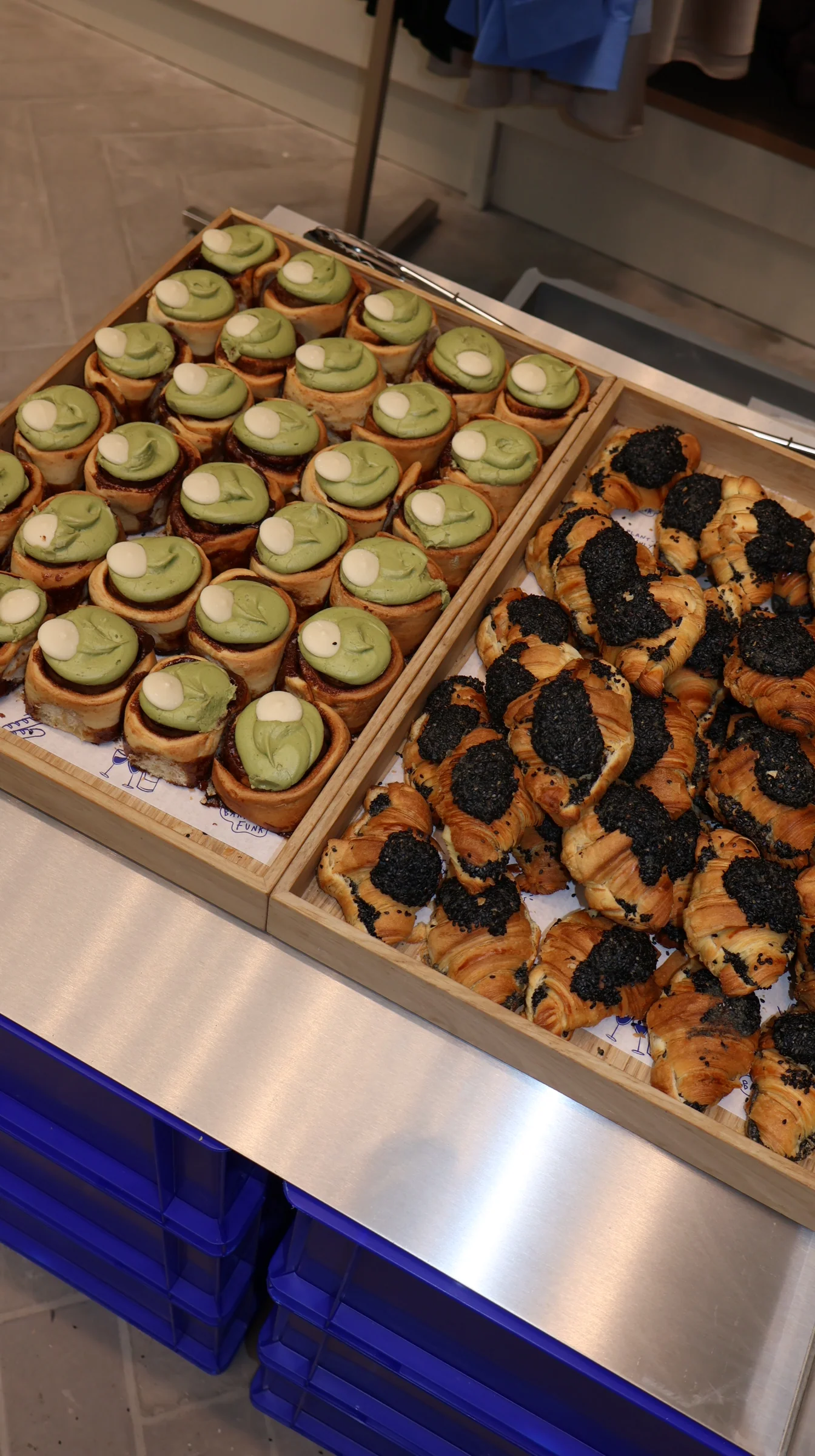 FUNK breakfast boxes packed with pastries and fruit ready for delivery